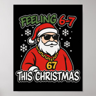 Poster Natal Divertido Crianças 6-7 67 Seis Sete Meme Men