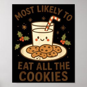 Poster Natal Divertido - Provavelmente Vai Comer Todos Os