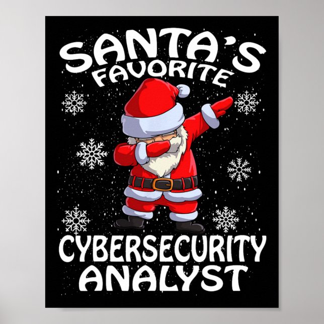 Poster Natal do Analista de Segurança Cibernética Favorit (Frente)