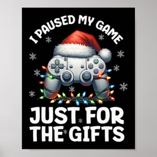 Poster Natal do Gamer Jogos de Vídeo Rapazes Chris