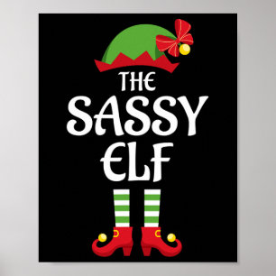 Poster Natal do Grupo de Combinação da Família Sy Elf