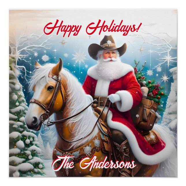 Póster Natal do Papai Noel (Frente)