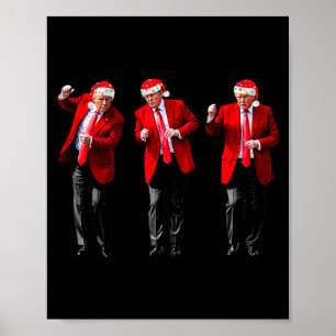 Poster Natal Donald Trump Presidente 2024 Dançando Divert