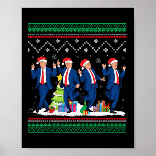 Poster Natal Donald Trump Presidente 2024 Dançar Funn