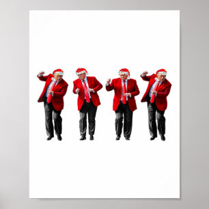 Poster Natal Donald Trump Presidente 2024 Dançar Funn