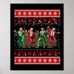 Poster Natal Donald Trump Presidente 2024 Dançar Funn