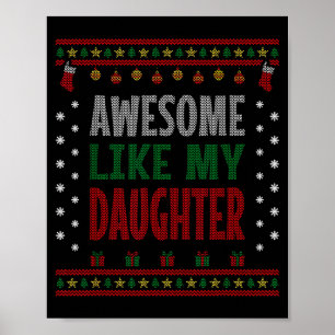 Poster Natal dos pais - Engraçado Incrível Como Minha Fil
