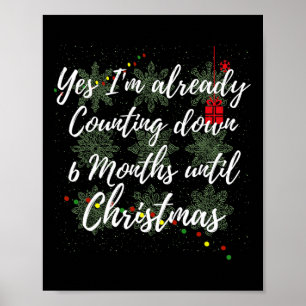 Poster Natal Em Julho Contagem Regressiva De Natal