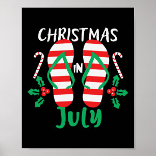 Poster Natal Em Julho Decoração De Verão De Natal Para Ho
