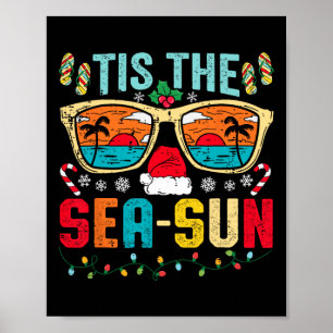 Poster Natal Em Julho É O Sol Mar Santa Praia Verão