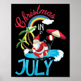 Poster Natal Em Julho Férias Na Praia