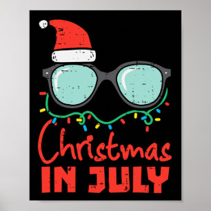 Poster Natal Em Julho Olhos Gles Xmas Verão Mulheres Home
