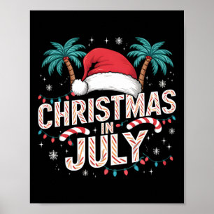 Poster Natal Em Julho Papai Noel Engraçado Xmas Homens Mu