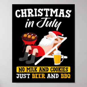 Poster Natal Em Julho - Sem Leite E Biscoitos Apenas Cerv