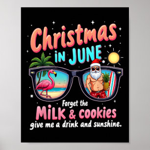 Poster Natal Em Junho Esquece A Soma Do Leite E Dos Cooki