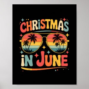Poster Natal Em Junho Solteiros Retro Férias De Verão Xm