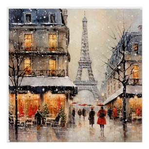 Póster Natal em Paris, 