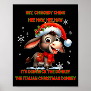 Poster Natal engraçado italiano Natal Dominick O