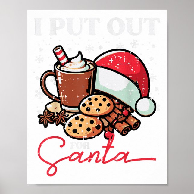 Poster Natal Eu Coloco Para O Papai Noel Funny Xmas Crian (Frente)