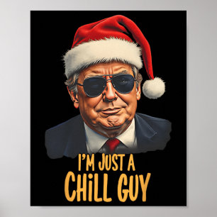 Poster Natal Eu sou apenas uma Cara Engraçada Papais noei