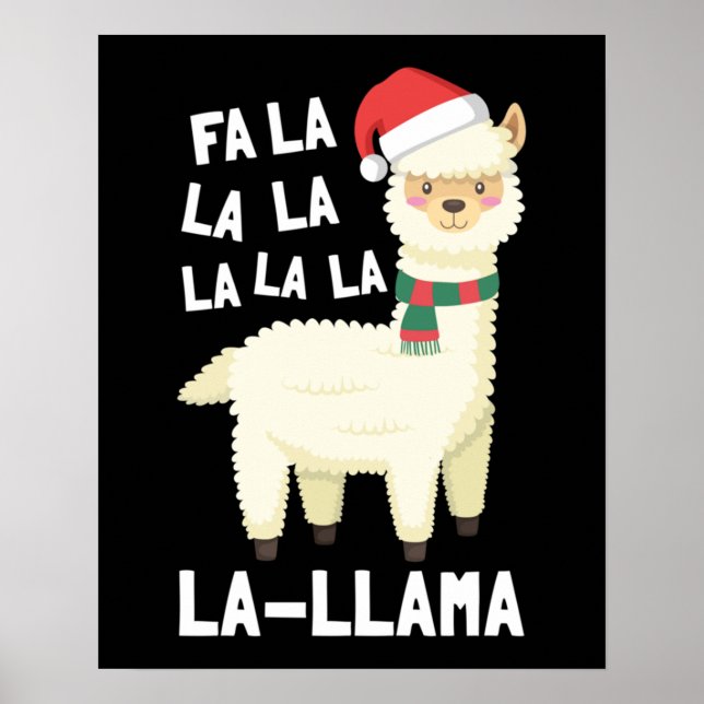 Poster Natal Fa La Llama Essential (Frente)