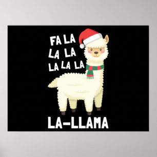 Poster Natal Fa La Llama Essential