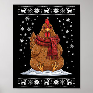 Poster Natal Feio de Frango