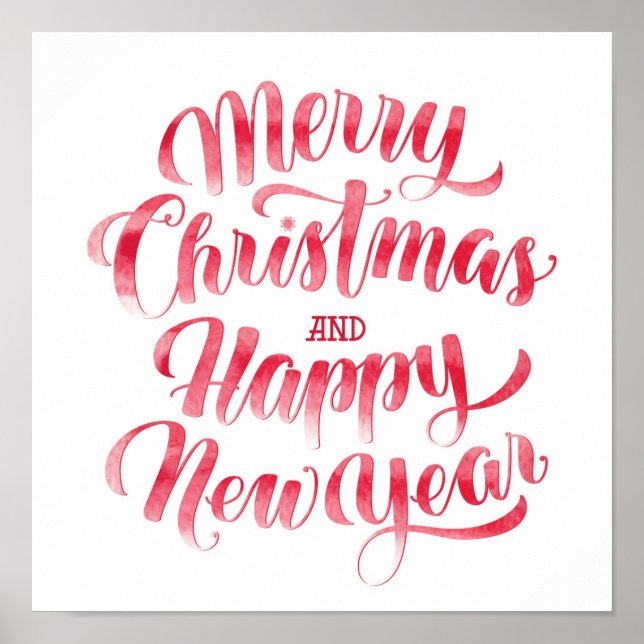 Poster Natal | Feliz Natal e Feliz ano novo (Frente)