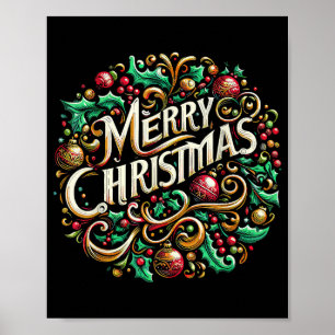 Poster Natal Feliz Natal Férias Férias Férias Férias Féri