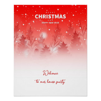 Póster Natal Festivo 