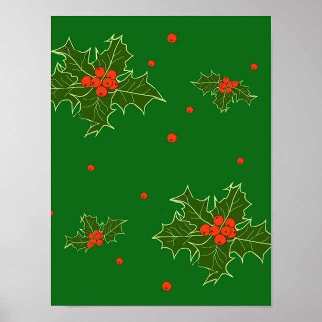 Poster Natal Holly (Frente)