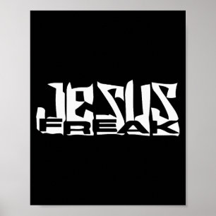 Poster Natal Jesus Freak Cristão
