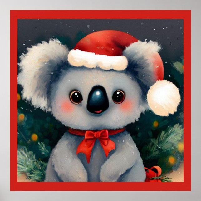 Poster Natal Koala 1 (Frente)