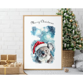 Poster Natal Koala, personalizável