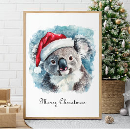 Poster Natal Koala, personalizável