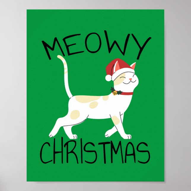 Poster Natal Meowy - Natal Divertido      (Frente)