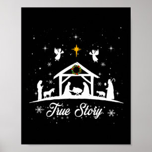 Poster Natal Natividade Verdadeira História Natividade Do