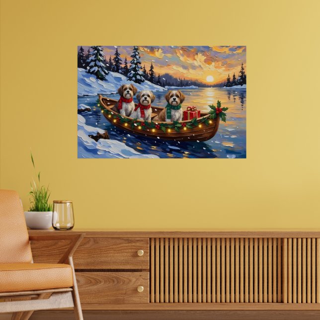 Poster Natal no Barco de Malti Tzu (Sala de Estar 2)
