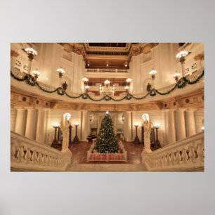 Póster Natal no Capitólio Estadual da Pensilvânia