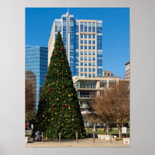 Póster Natal no Centro de Dallas