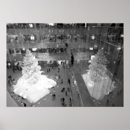 Poster Natal no edifício Kitte: Tóquio