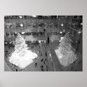 Poster Natal no edifício Kitte: Tóquio