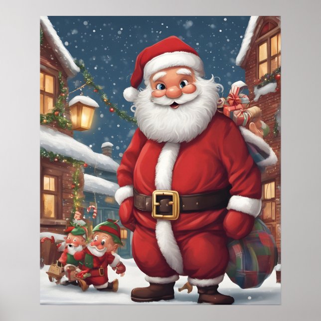Poster Natal Papai Noel (Frente)