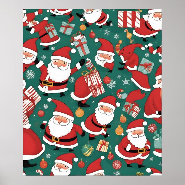 Poster Natal Papai Noel (Frente)