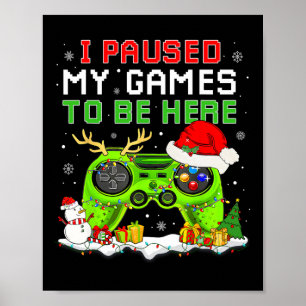 Poster Natal Parei Meu Jogo Para Estar Aqui Jogador Diver