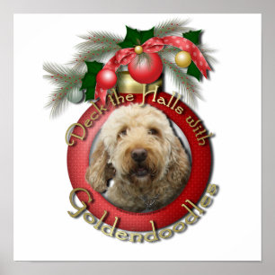 Póster Natal - plataforma os salões - Goldendoodles