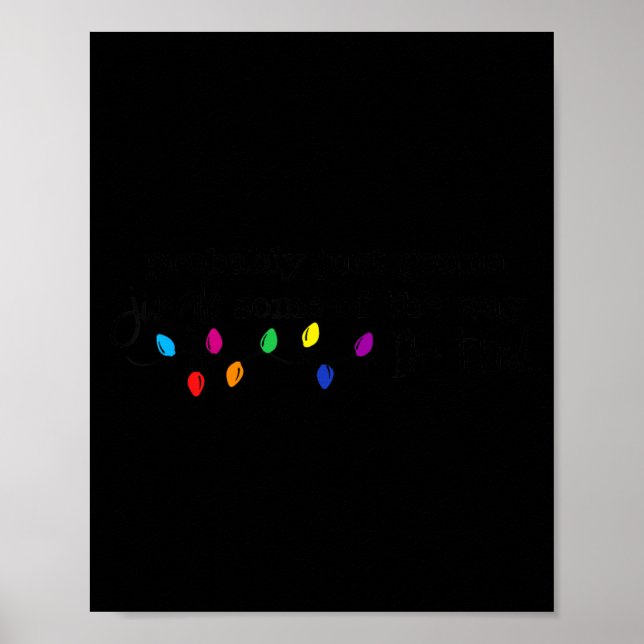 Poster Natal Provavelmente Vai Só Tilintar Um Pouco Do Je (Frente)