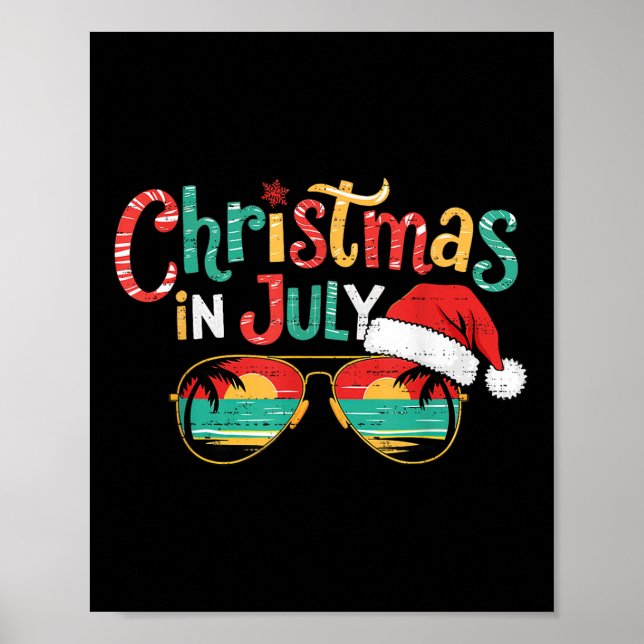 Poster Natal Pulverizado Em Julho Xmas Beach Vacati (Frente)