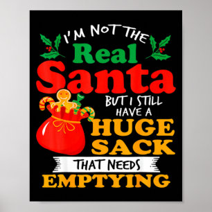 Poster Natal Safado Para Homens Pacote Enorme Saco Sujo