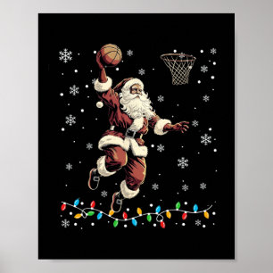 Poster Natal Santa Claus Voleibol Pajama Xmas Mens